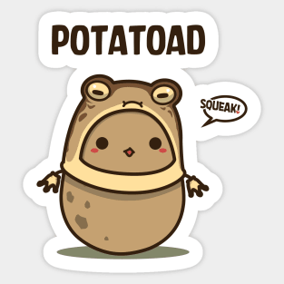 Cute Potato Fairy Potatoad Sticker